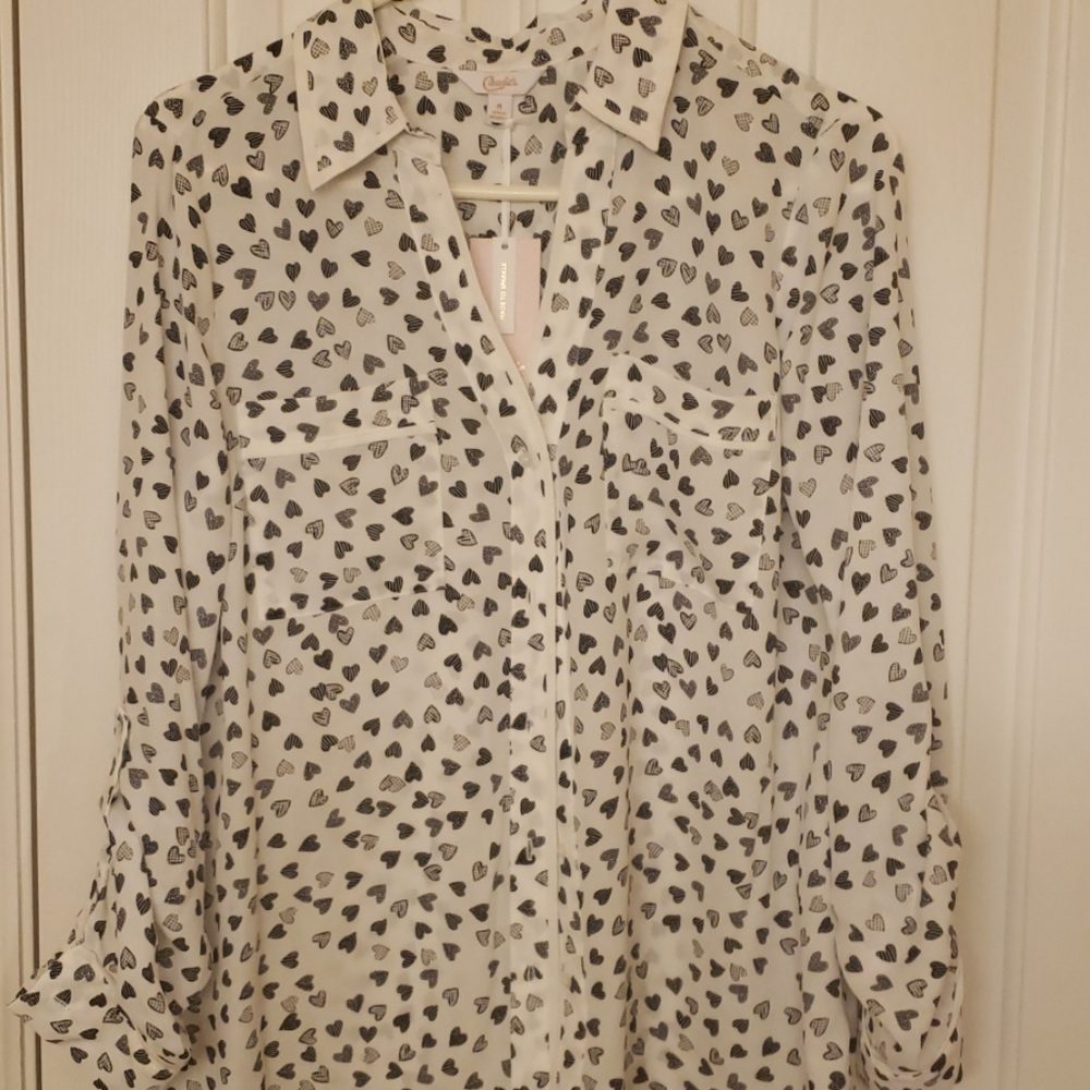 Sheer white blouse